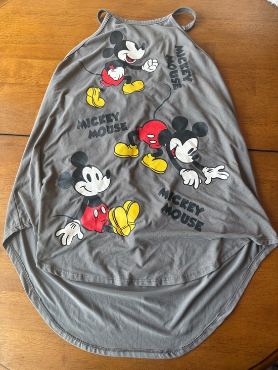 Disney Tops - Disney Gray Tank with Classic Mickey Graphics in Red & Yellow
